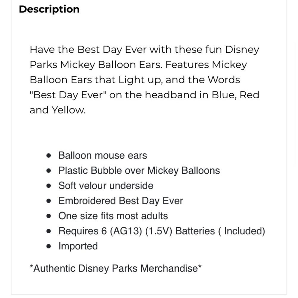 NWT Disney Parks Ears - Picture 6 of 6